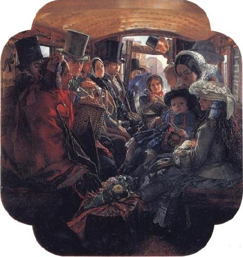 William Maw Egley Omnibus Life in London Sweden oil painting art
